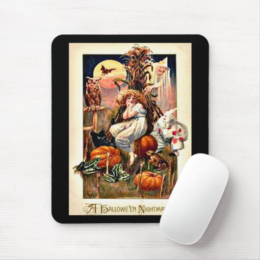 Vintager Halloween-Albtraum Mousepad (Mit Mouse)