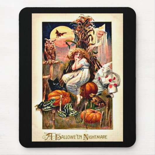 Vintager Halloween-Albtraum Mousepad (Vorne)