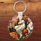 Vintager Halloween-Albtraum Schlüsselanhänger (Vorderseite)