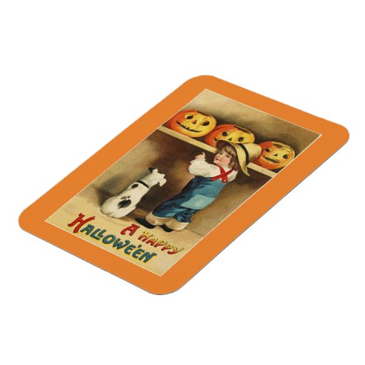 Vintager Halloween Boy Magnet (Linke Seite)