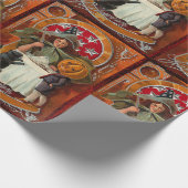Vintager Halloween-Casting-Zauber mit Wand Geschenkpapier (Ecke)