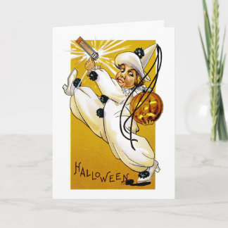 Vintager Halloween Clown Karte