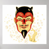 Vintager Halloween Devil Head #2 Poster (Vorne)