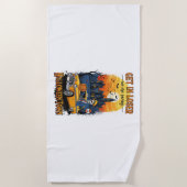 Vintager Halloween-Film Strandtuch (Vorderseite)