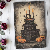 Vintager Halloween-Geburtstagskuchen Seidenpapier