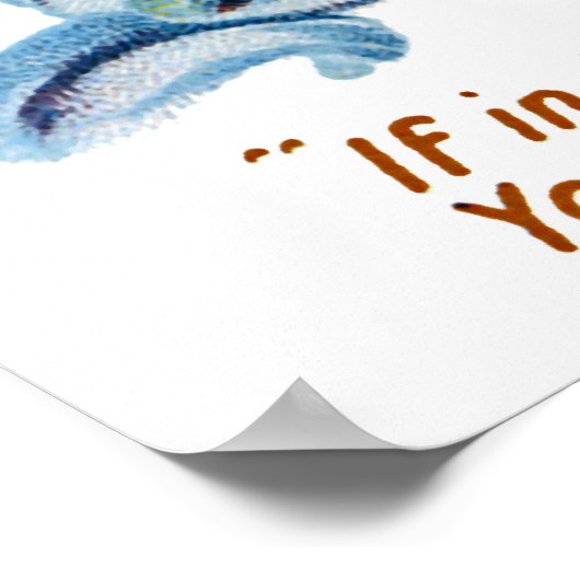 Vintager Halloween-Glamour Poster (Ecke)