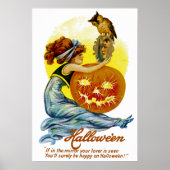 Vintager Halloween-Glamour Poster (Vorne)