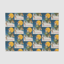 Vintager Halloween-Hexemond deckte Partygewebe mit Seidenpapier