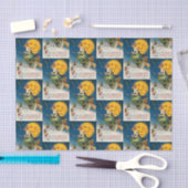 Vintager Halloween-Hexemond deckte Partygewebe mit Seidenpapier (Handwerk)