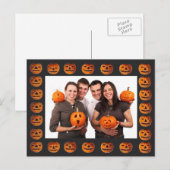 Vintager Halloween Jack Postkarte (Vorne/Hinten)
