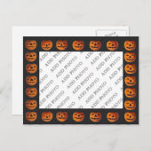 Vintager Halloween Jack Postkarte (Vorne/Hinten)