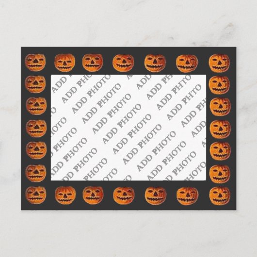 Vintager Halloween Jack Postkarte (Vorderseite)