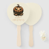 Vintager Halloween-Kürbis Fächer (Vorne und Hinten)