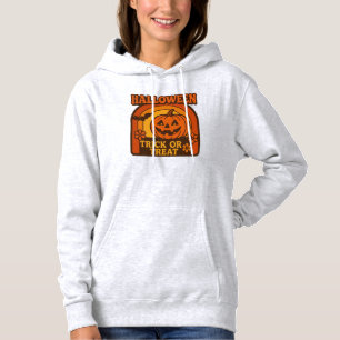 Vintager Halloween-Kürbis im Stil der 70er Jahre Hoodie