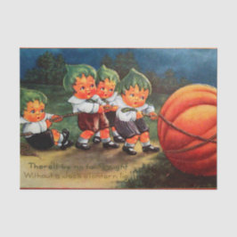 Vintager Halloween-Kürbis scherzt Partygewebe Seidenpapier