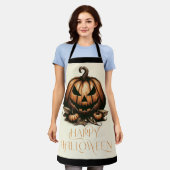 Vintager Halloween-Kürbis Schürze (Getragen)