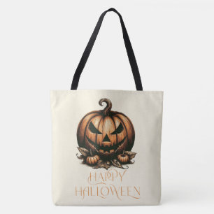 Vintager Halloween-Kürbis Tasche
