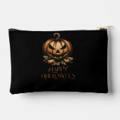 Vintager Halloween-Kürbis Zubehörtasche (Rückseite)