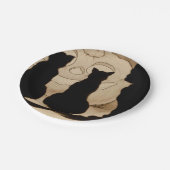 Vintager Halloween-Party Pappteller (Schrägansicht)