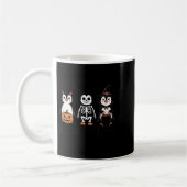Vintager Halloween-Pinguin-Trick oder Waddle-Spook Kaffeetasse (Links)