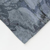 Vintager Halloween-Schädel und -Klaue anpassen Fleecedecke (Ecke)