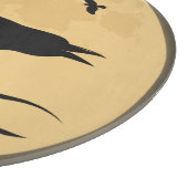 Vintager Halloween-Silhouette-Entwurf Schneidebrett (Ecke)