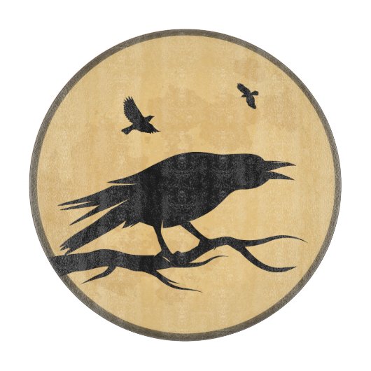 Vintager Halloween-Silhouette-Entwurf Schneidebrett (Vorderseite)