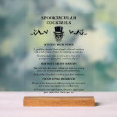 Vintager Halloween Spooktacular Signature Cocktail Acrylschild (Neutral)