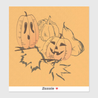 Vintager Halloween-Sticker Aufkleber