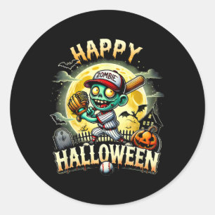 Vintager Halloween Zombie Sell Skelettseller Spiel Runder Aufkleber