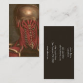 Vintager Hals und Schultern der Anatomie-| Visitenkarte (Vorne/Hinten)