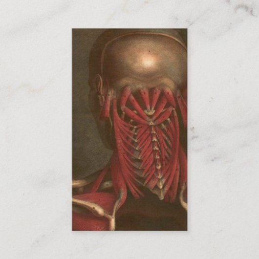 Vintager Hals und Schultern der Anatomie-| Visitenkarte (Vorderseite)