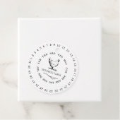 Vintager Haltungsbetrieb mit Datumsverpackung Geschenkanhänger (Beispiel)