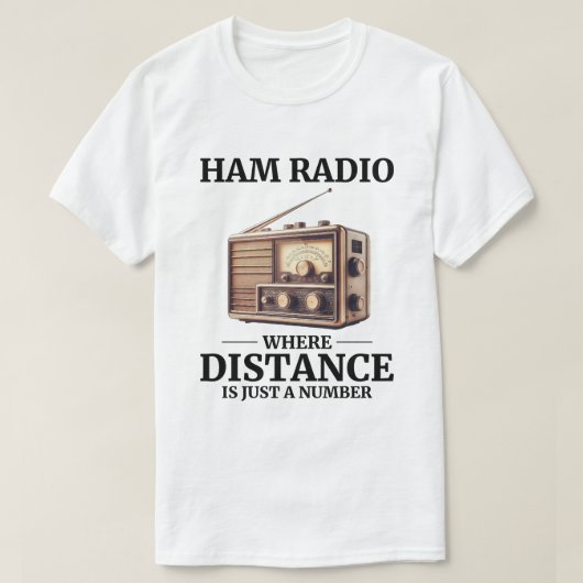 Vintager Ham-Funkbetreiber T-Shirt (Design vorne)