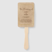 Vintager Hand-Lüfter Fächer (Vorderseite)