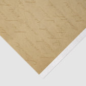 Vintager handgeschriebener Brief auf gealtertem Pa Seidenpapier (Ausschnitt)