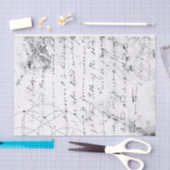 Vintager handgeschriebener Brief mit Distressivitä Seidenpapier (Handwerk)