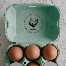 Vintager handgezeichnet Hühnereier Personalisierte