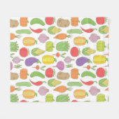 Vintager, handgezeichneter doodless Hintergrund mi Fleecedecke (Vorderseite (Horizontal))