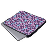 Vintager, handgezeichneter doodless Hintergrund mi Laptopschutzhülle (Vorne Knopf)