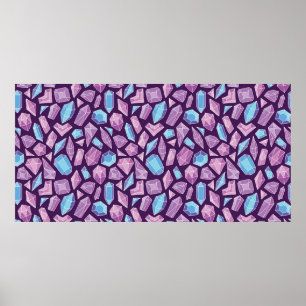 Vintager, handgezeichneter doodless Hintergrund mi Poster