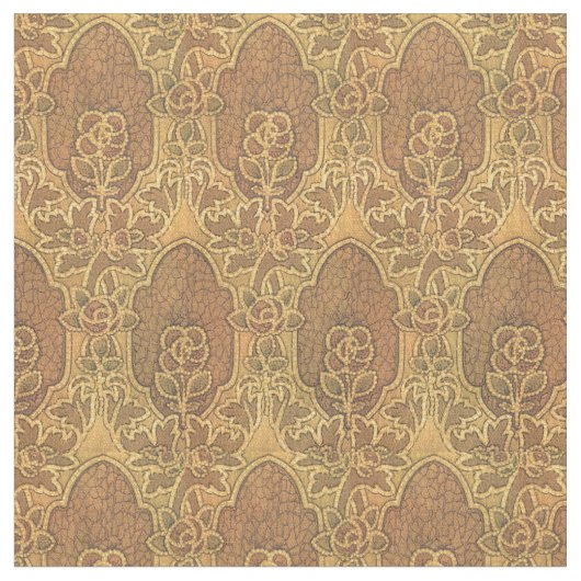Vintager Handwerker Mackintosh Style Rose Muster Stoff (Nahaufnahme)