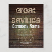 Vintager handymischer Holzbauschreiner Flyer (Vorne)