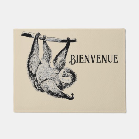 Vintager Hang - BIENVENUE Fußmatte (Vorderseite)