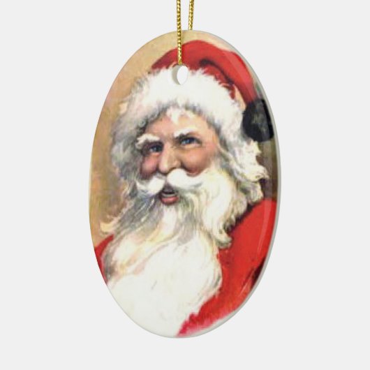 Vintager Happy Santa Ornament (Links)