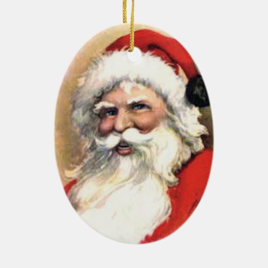 Vintager Happy Santa Ornament (Hinten)