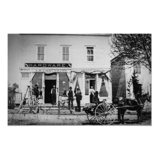 Vintager Hardware-Store Fotodruck (Vorne)