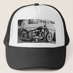 Vintager Harley Ironhead Chopper-Hut Truckerkappe