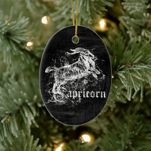 Vintager Hartkorn Keramik Ornament (Baum)
