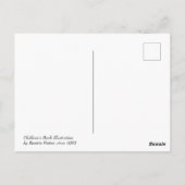 Vintager Hase. Osterpostkarten Postkarte (Rückseite)